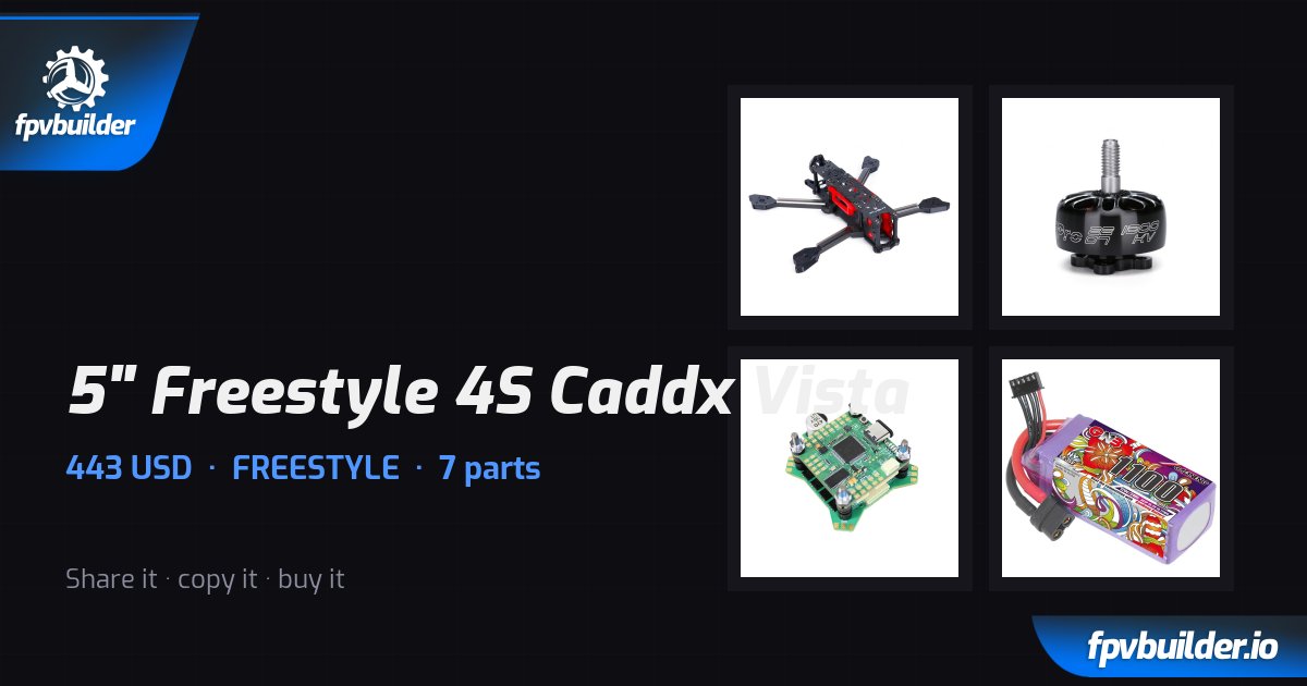 5" Freestyle 4S Caddx Vista · FPVBuilder