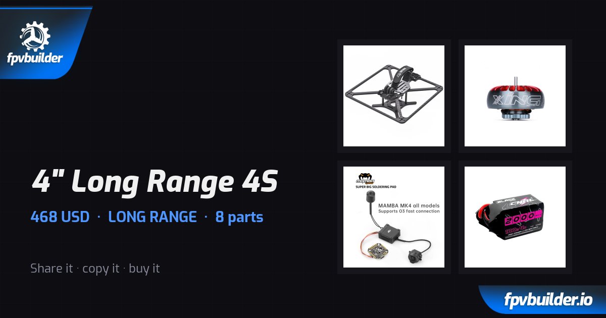 4" Long Range 4S · FPVBuilder