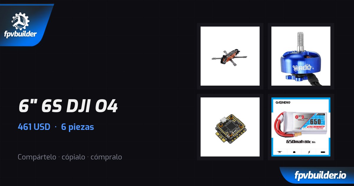 6" 6S DJI O4 — FPVBuilder